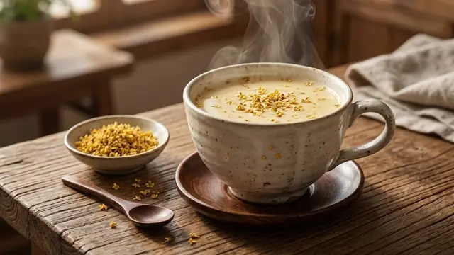 Cara membuat osmanthus milk