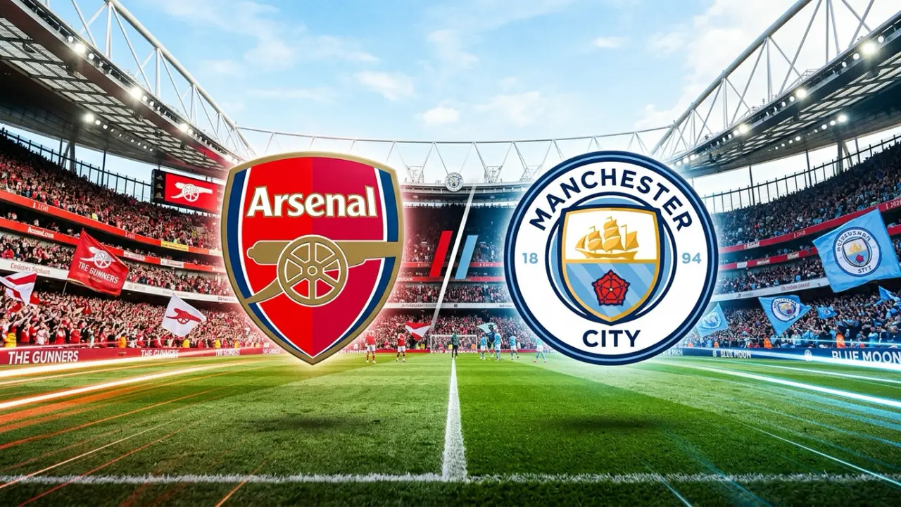 Ilustrasi Arsenal Vs Manchester City
