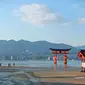 Kuil Itsukushima, Miyajima, Prefektur Hiroshima, Jepang. (Liputan6.com/ Mevi Linawati)