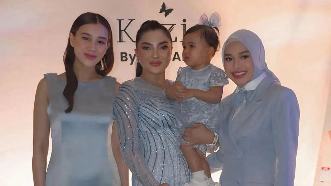 Gaya Kompak Saudara Ipar Aaliyah Massaid dan Aurel Hermansyah di acara Ashanty