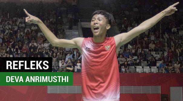 Berita video aksi penyelamatan Deva Anrimusthi saat melawan Tunggal Malaysia Mohammad Faris Ahmad Azri dengan skor 21-6, 21-12 di Asian Para Games 2018.