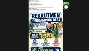 Cek Fakta: Hoaks Link Pendaftaran Pendamping Desa Gaji Rp 15 Juta per Bulan