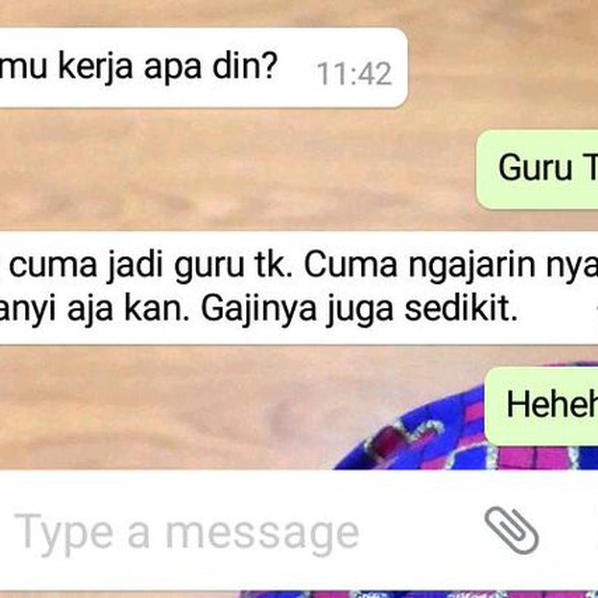 Pekerjaannya Diremehkan Curhatan Guru Tk Banjir Pujian Warganet Citizen6 Liputan6 Com