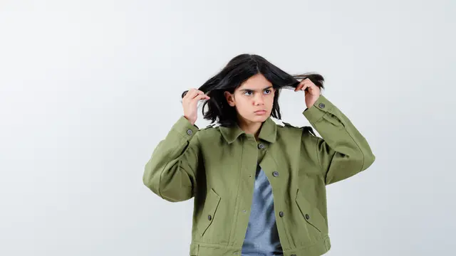 illustrasi wanita mati gaya