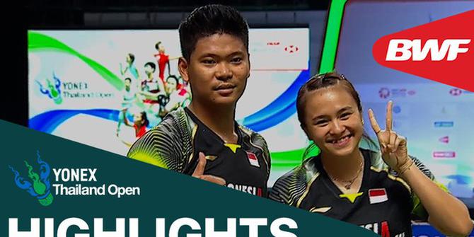 VIDEO: Highlights Semifinal Thailand Terbuka 2021, Praveen Jordan / Melati Daeva Oktavianti Taklukkan Ganda Prancis