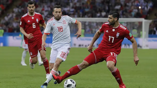 FOTO: Diego Costa Cetak Gol, Spanyol Bungkam Iran