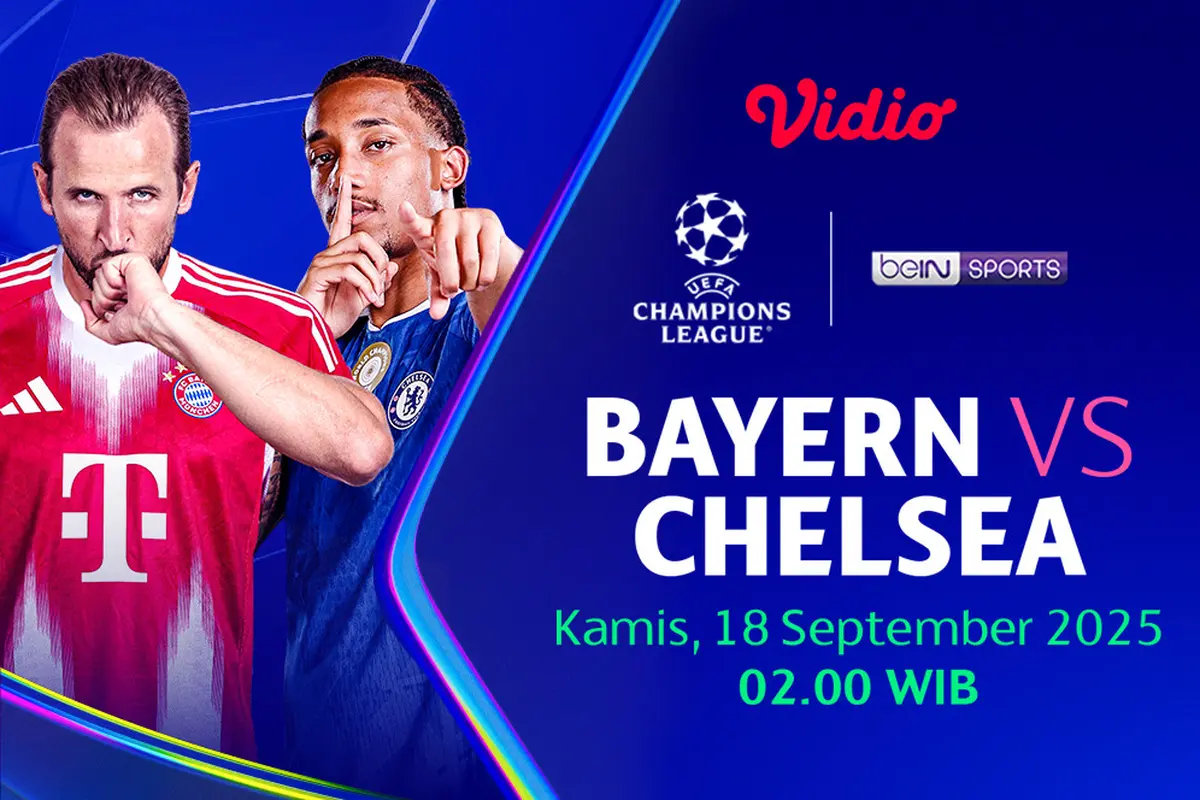 Siaran langsung Champions League Bayern vs Chelsea eksklusif di Vidio. (dok. vidio.com)