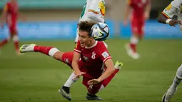 Senegal berhasil membungkam Polandia dengan skor telak 4-1. (AP Photo/Achmad Ibrahim)