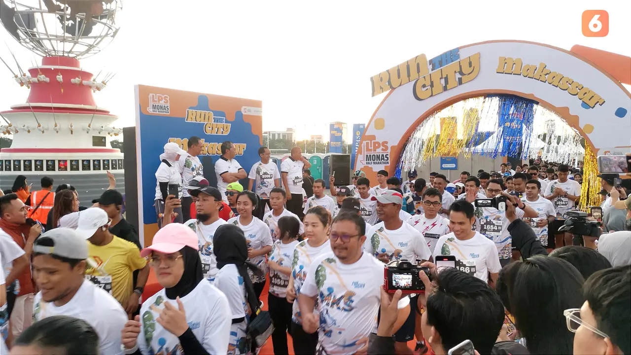 Run The City Makassar (Liputan6.com/Makassar)