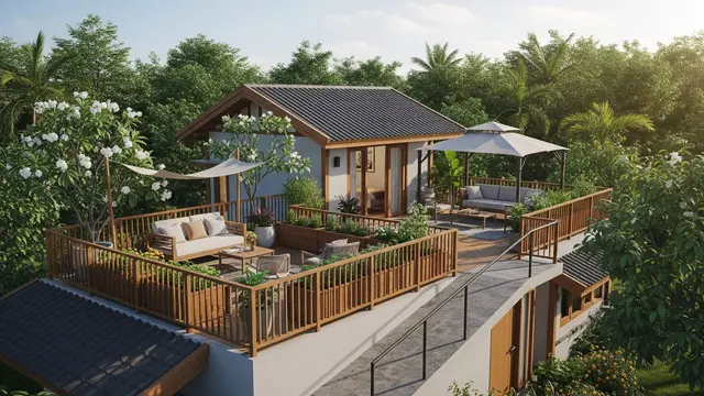 desain rumah desa gaya Korean House aesthetic yang nyaman untuk lansia