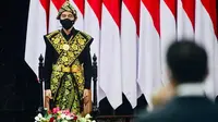 Presiden Joko Widodo (Jokowi) mengenakan pakaian adat dari Pulau Sabu, NTT di sidang tahunan MPR 2020. (dok. Muchlis Jr - Biro Pers Sekretariat Presiden)