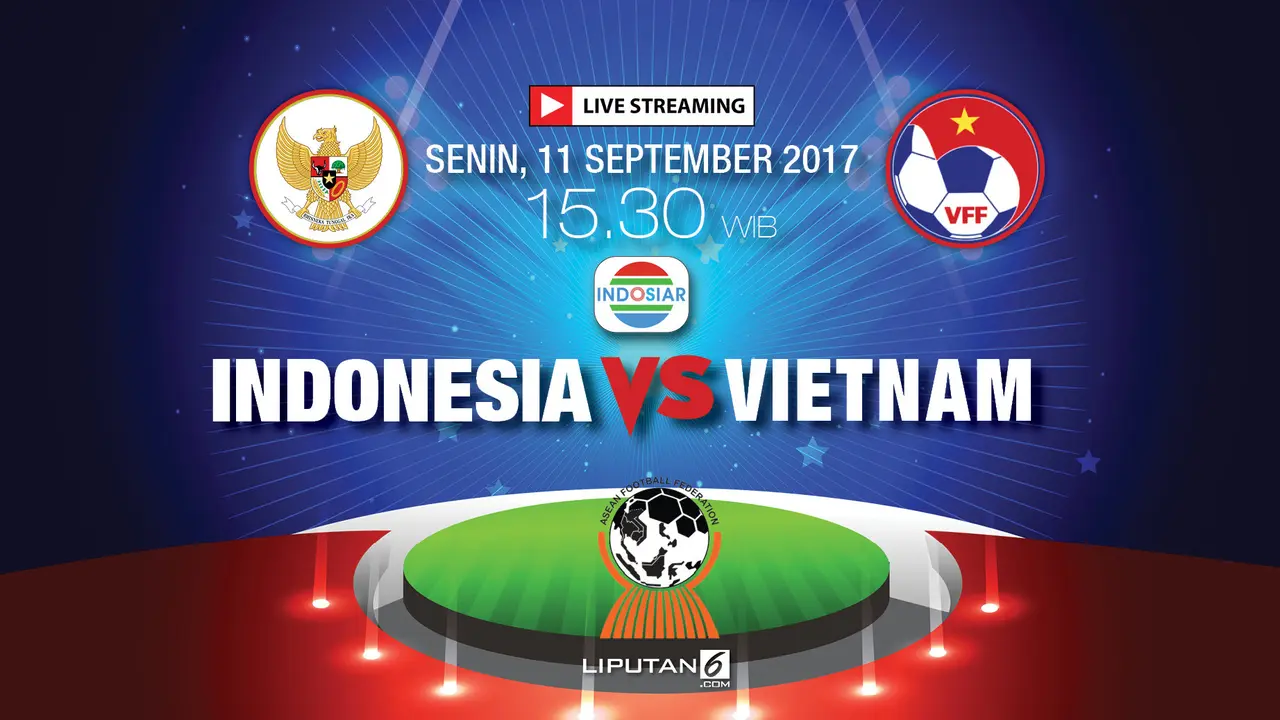 Banner Piala AFF U-18 Indonesia vs Vietnam
