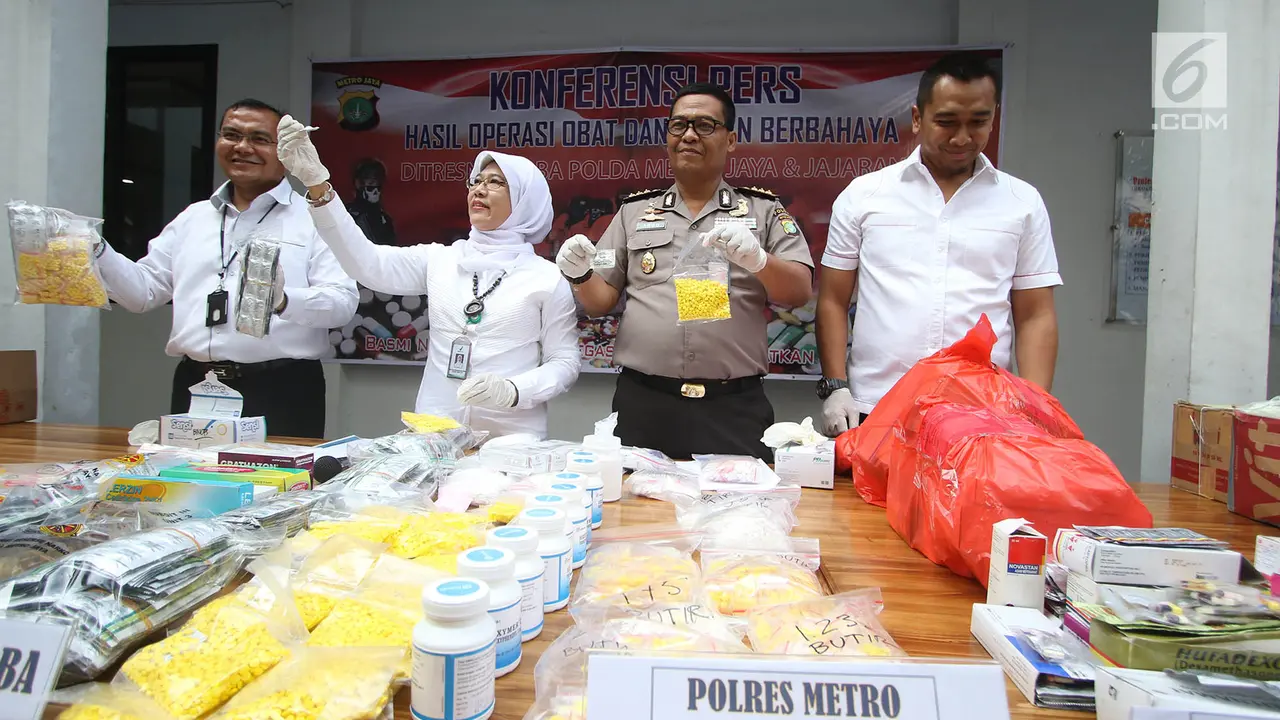 Puluhan Ribu Obat Keras Ilegal dan Kadaluwarsa Disita Polisi