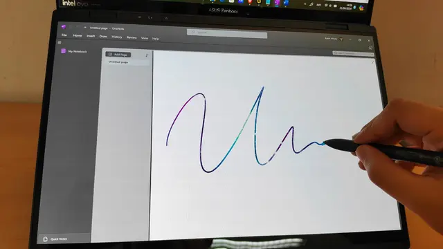 Layar Asus Zenbook Duo 14 OLED UX8406MA