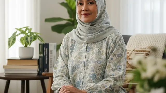 Gamis Santai Ibu Rumah Tangga 50 Tahun