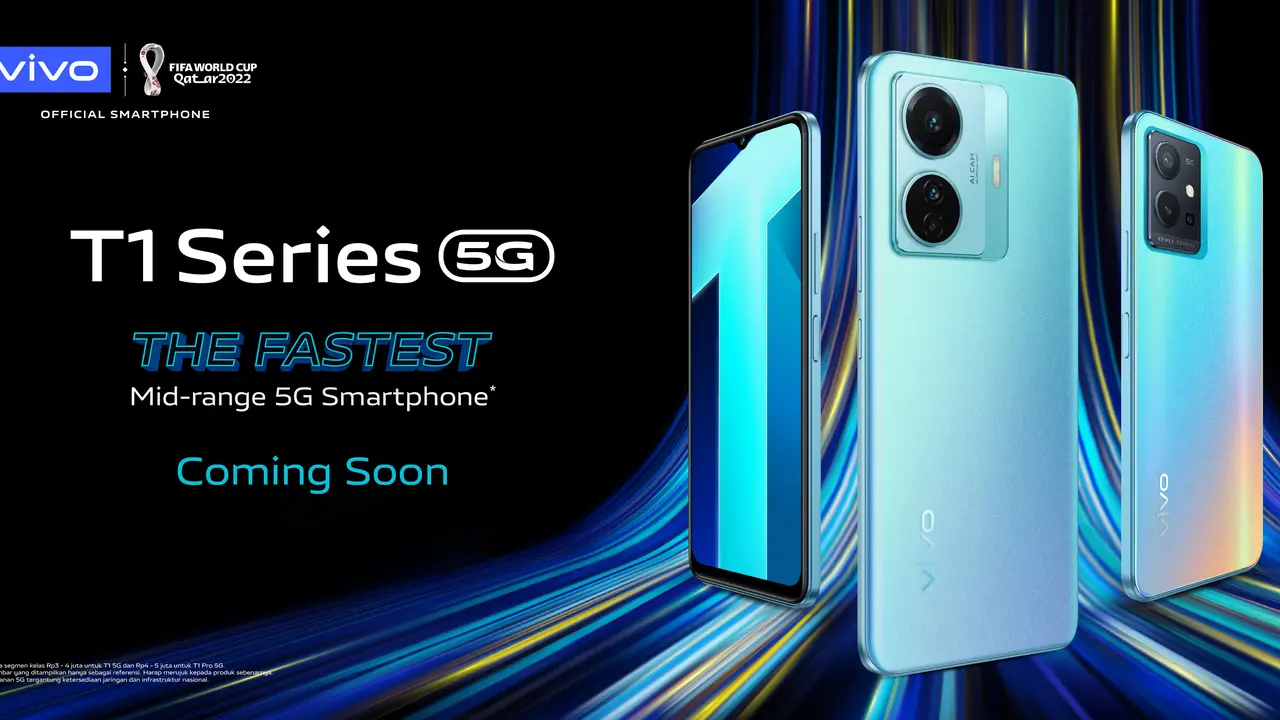 Tampilan Vivo T1 Series yang bakal meluncur di Indonesia (Dok. Vivo Indonesia)