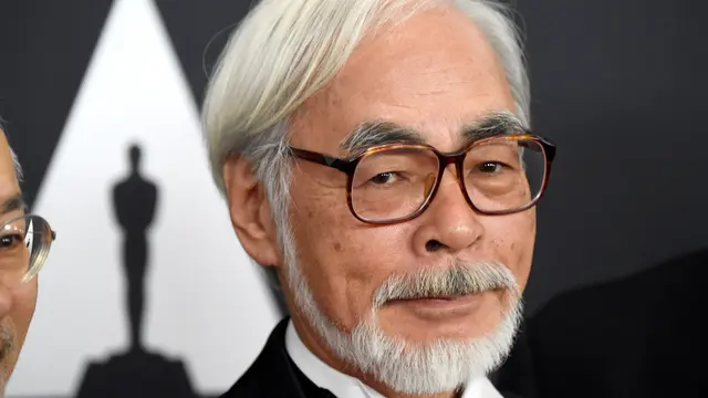 Hayao Miyazaki di Academy Of Motion Picture Arts And Sciences 2014. (Frazer Harrison / GETTY IMAGES NORTH AMERICA / Getty Images via AFP