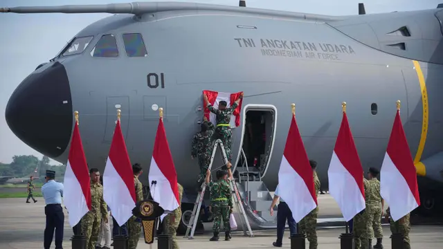 Presiden Prabowo Resmikan Pesawat Kargo Militer Airbus A400M Pertama TNI AU