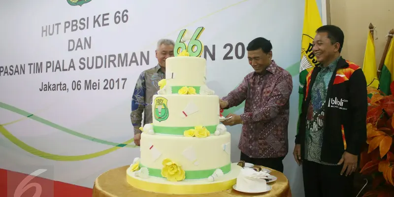 Pelepasan Tim Piala Sudirman 2017 Iringi Perayaan HUT PBSI ke-66