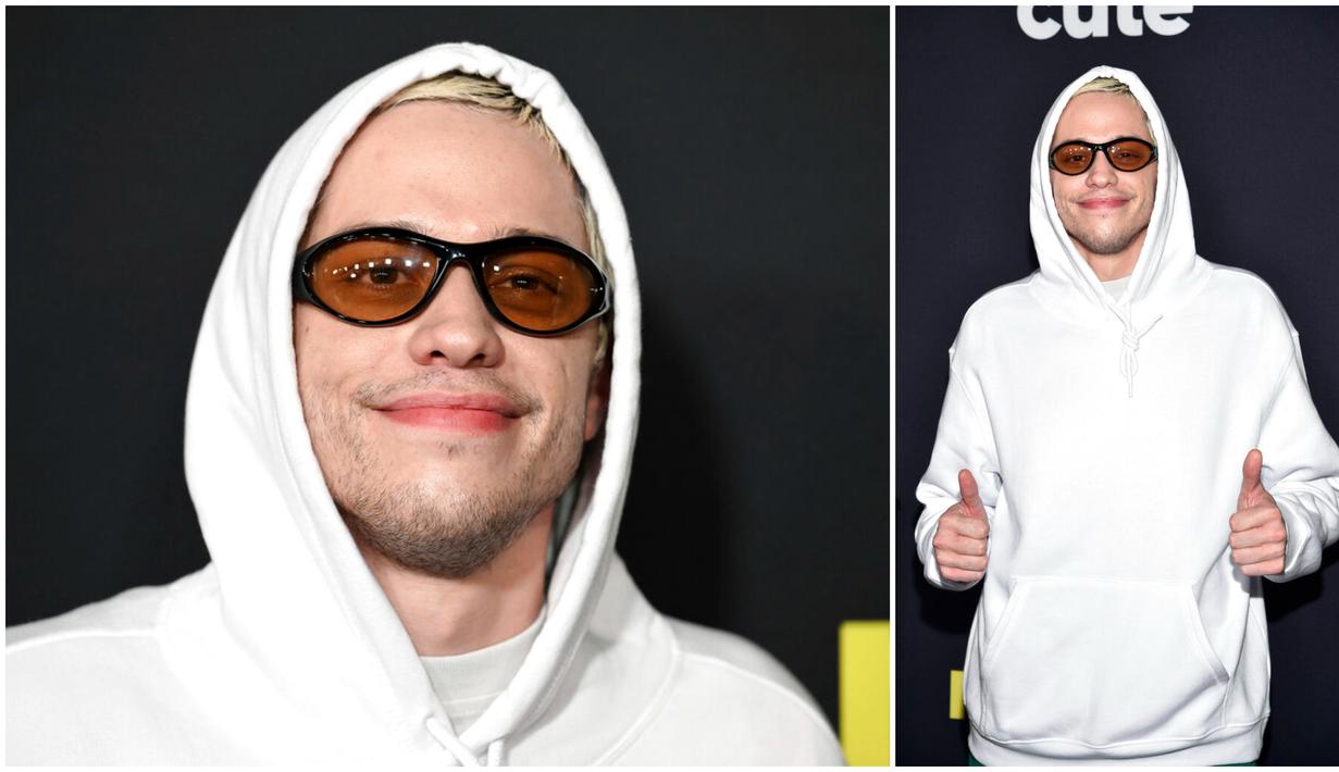 Pete Davidson menghadiri pemutaran perdana film 'Meet Cute' di Manhattan West Plaza, New York, Amerika Serikat, 20 September 2022. Pete Davidson membuat penampilan karpet merah pertamanya sejak berpisah dari Kim Kardashian bulan lalu. (Photo by Evan Agostini/Invision/AP)