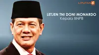 Banner Kepala BNPB Doni Monardo (Liputan6.com/Triyasni)