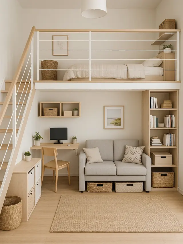 Model Rumah Mezzanine 6x10 (Image by ChatGPT)