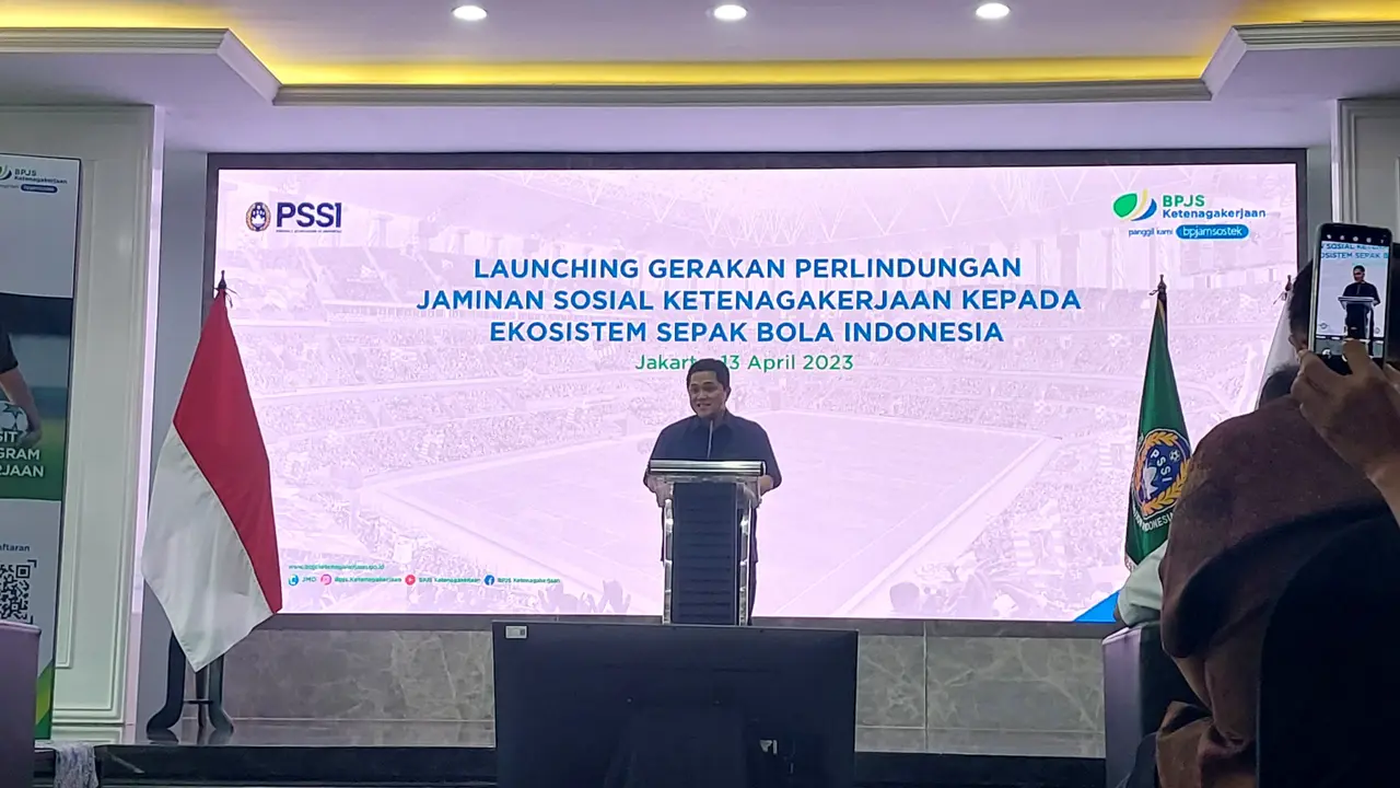 Ketua Umum PSSI Erick Thohir menggandeng Badan Penyelenggaran Jaminan Sosial (BPJS) Ketenagakerjaan untuk sebagai upaya menjamin kesejahteraan wasit sepak bola