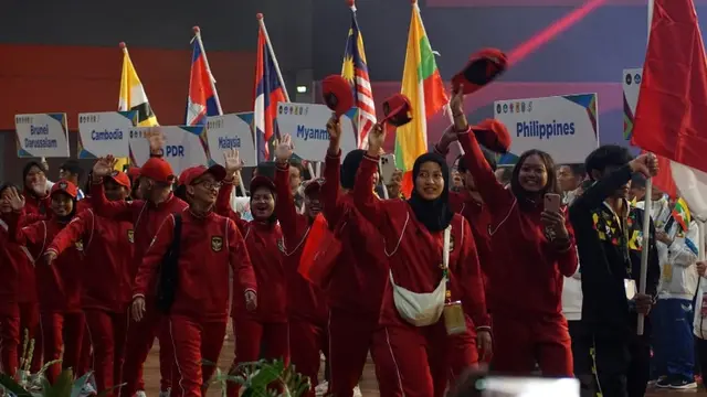 Kontingen Indonesia pada penutupan AUG 2024. (Istimewa)