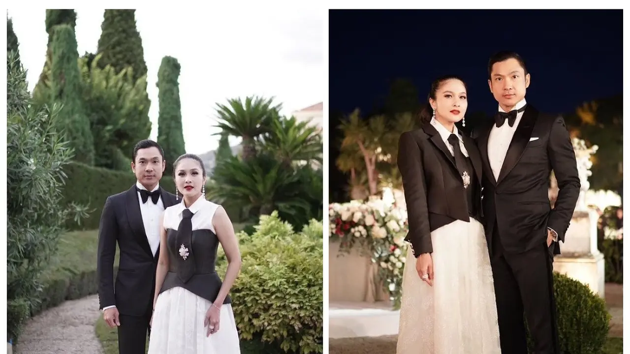 9 Potret Keren Sandra Dewi Dan Suami Hadiri Pernikahan Di Paris
