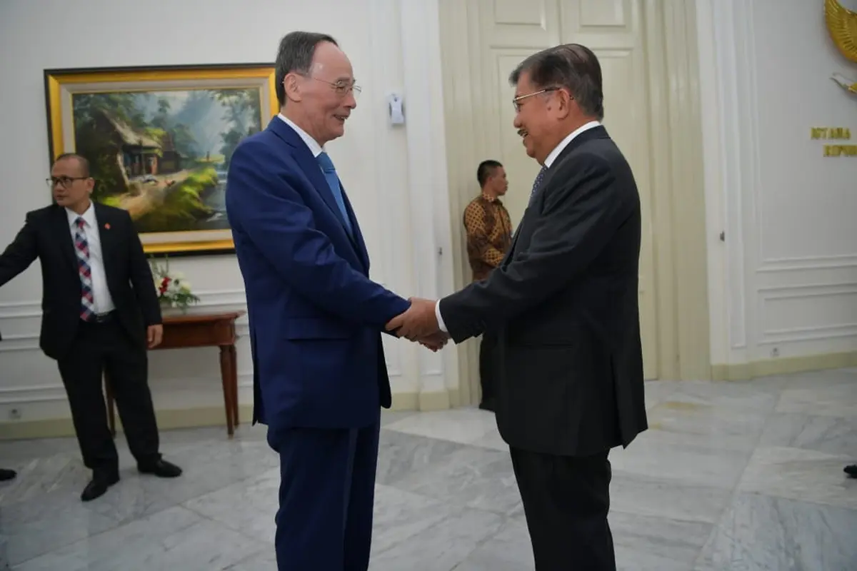Wapres JK bersama Wapres China Wang Qishan