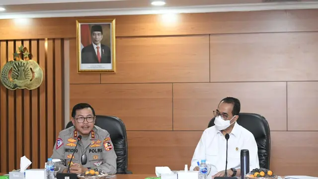 Bahas Larang Mudik Bareng Menhub, Kakorlantas Siapkan 333 Titik Penyekatan