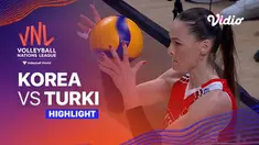 Berita Video, Highlights VNL Putri 2023 antara Korea Selatan Vs Turki pada Kamis (1//6/2023)