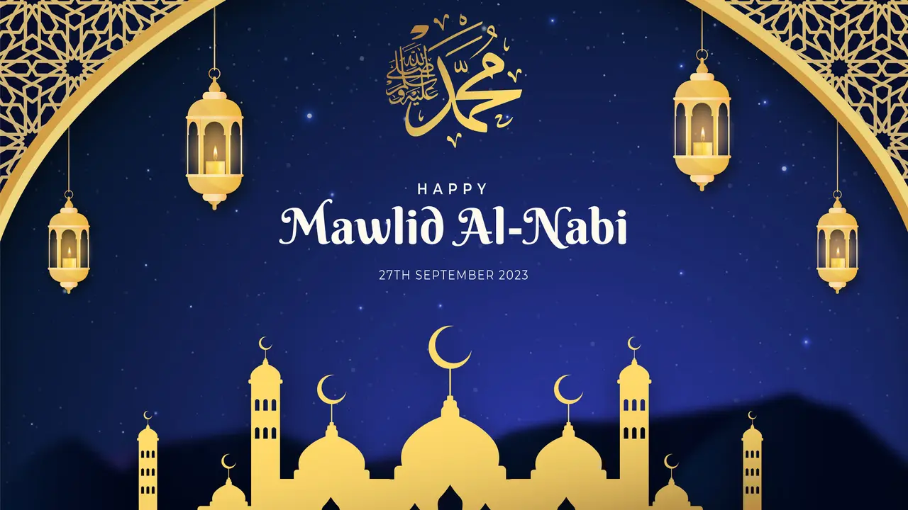 Ilustrasi maulid Nabi Muhammad saw.
