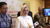 Kepala Badan Pengawas Obat dan Makanan (BPOM) Penny K Lukito menekankan, BPOM terus melakukan edukasi kepada para pelaku UMKM. (Foto: Liputan6.com/Fitri Haryanti Harsono)