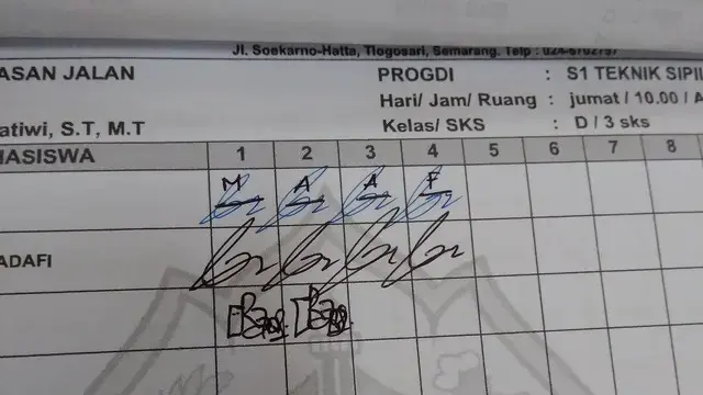 6 Potret Nyeleneh di Daftar Hadir Ini Bikin Tepuk Jidat, Ada-Ada Saja