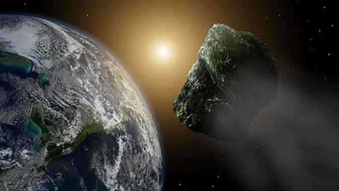 ilustrasi asteroid. (iStockphoto)
