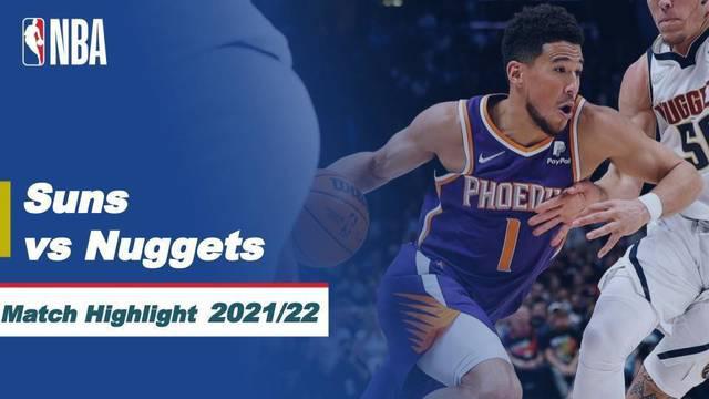 Berita highlights NBA, pertandingan antara Phoenix Suns melawan Denver Nuggets dalam lanjutan pertandingan NBA 2021/2022, Jumat (25/3/2022).