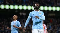 Karier Wilfried Bony justru merosot setelah membela Manchester City. (AFP/Oli Scarff)