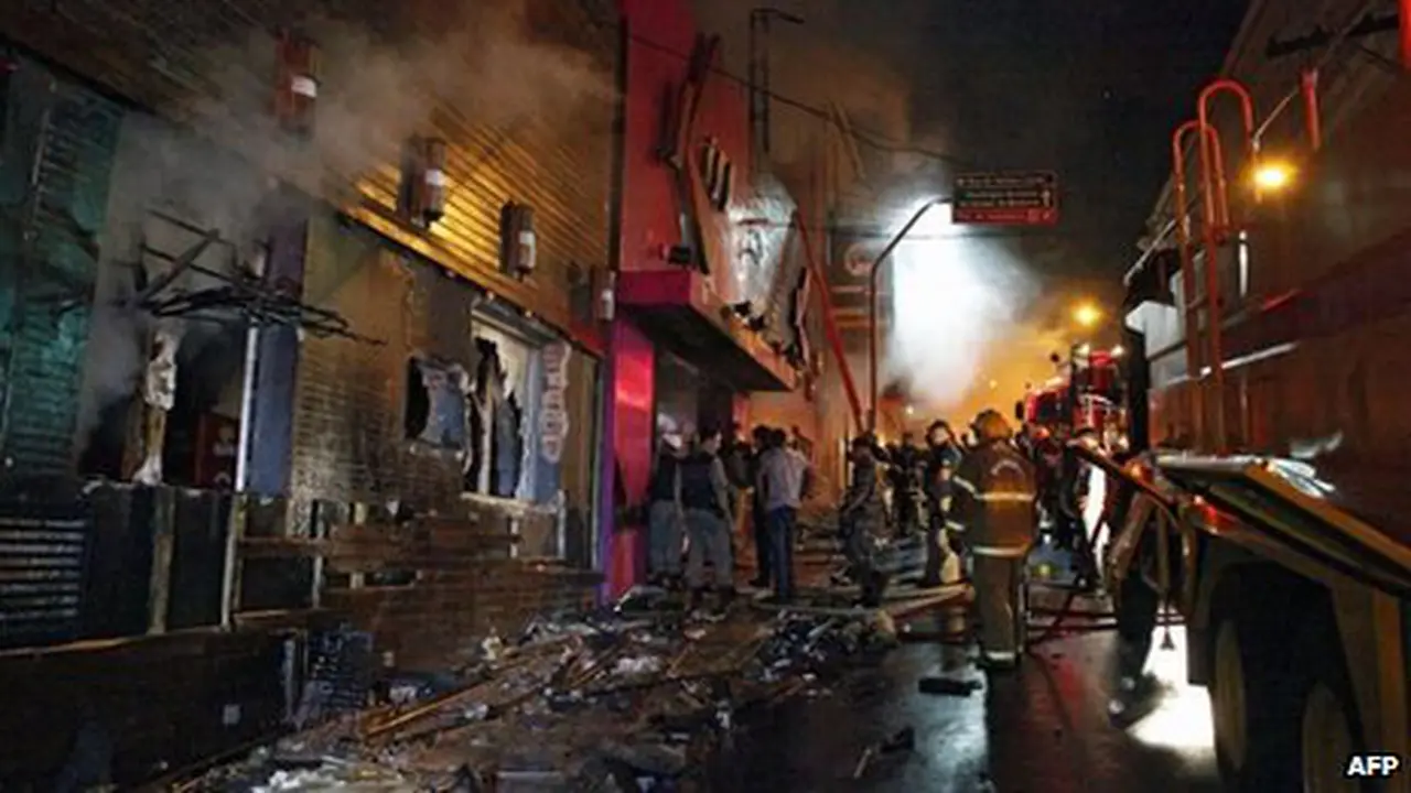 27-1-2013: Kembang Api Bakar Kelab Malam 'Kiss', 240 Orang Tewas