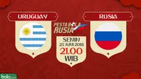 Piala Dunia 2018 Uruguay Vs Rusia (Bola.com/Adreanus Titus)