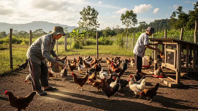Ayam Kampung, Usaha Ternak Ringan untuk Usia 50 Tahun ke Atas/Gemini AI
