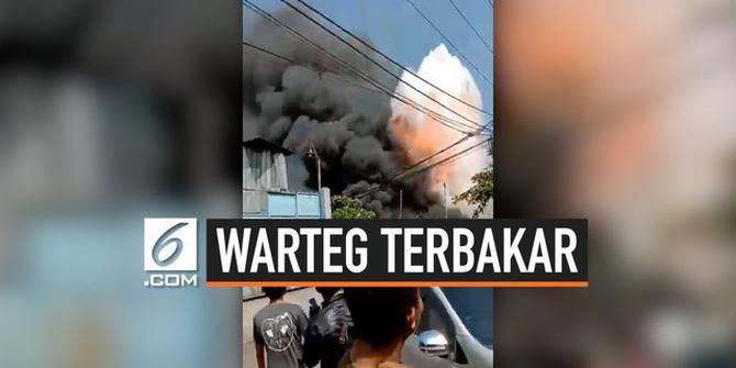 VIDEO: Warteg Terbakar di Jakarta Barat