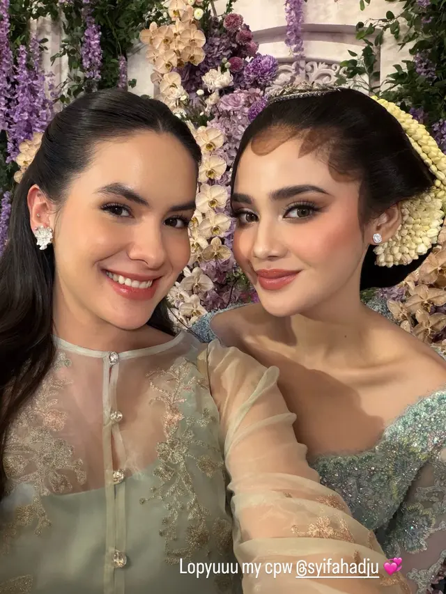 Stefhanie Zamora di Siraman dan Pengajian Syifa Hadju. [@steffizamoraaa]