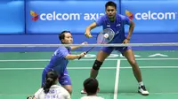 Ganda campuran Indonesia Tontowi Ahmad / Liliyana Natsir tersingkir di semifinal Malaysia Open Super Series Premier yang berlangsung di Stadium Perpaduan, Sarawak, Malaysia, Sabtu (8/4/2017). (Humas PP PBSI)