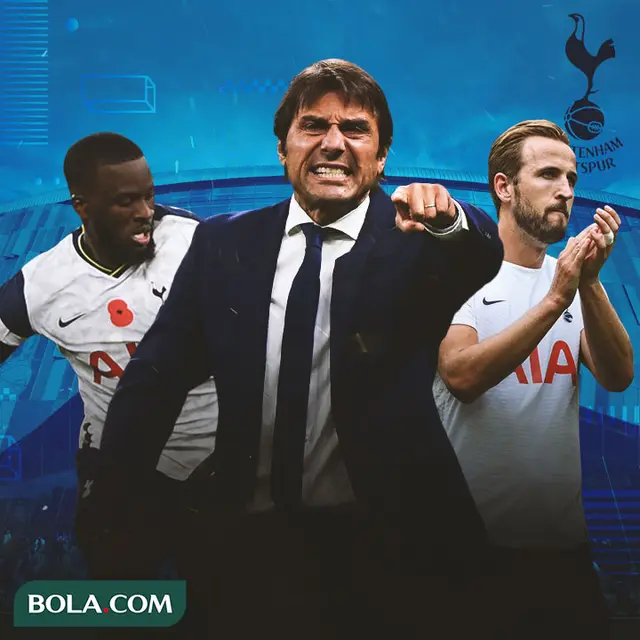Tottenham Hotspurs - Tanguy Ndombele, Antonio Conte, Harry Kane