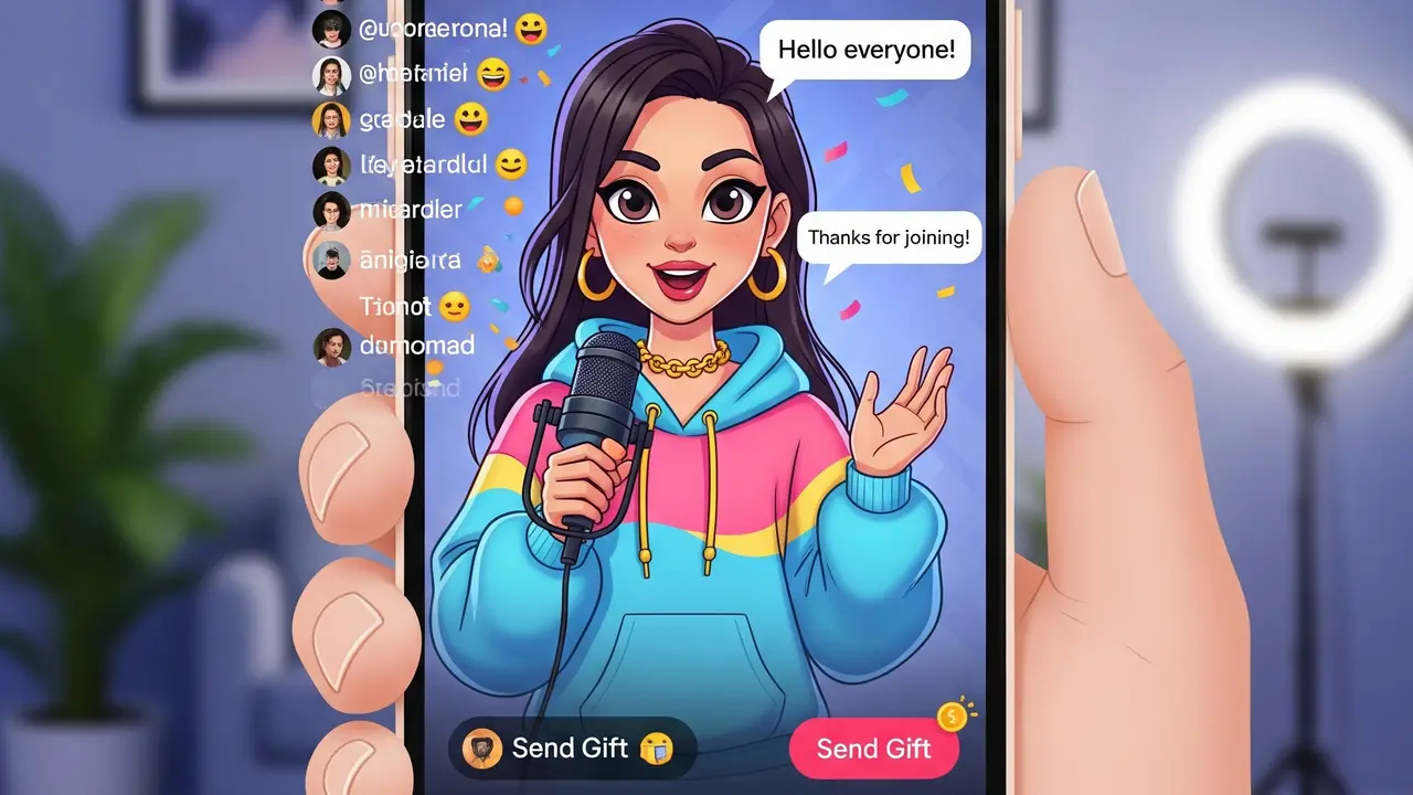 Cara Live TikTok di HP.
