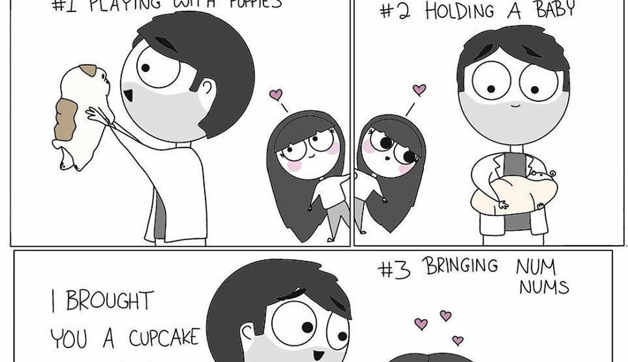  Komik  Lucu  Cewek yang Doyan Makan Itu Gampang Bahagia 