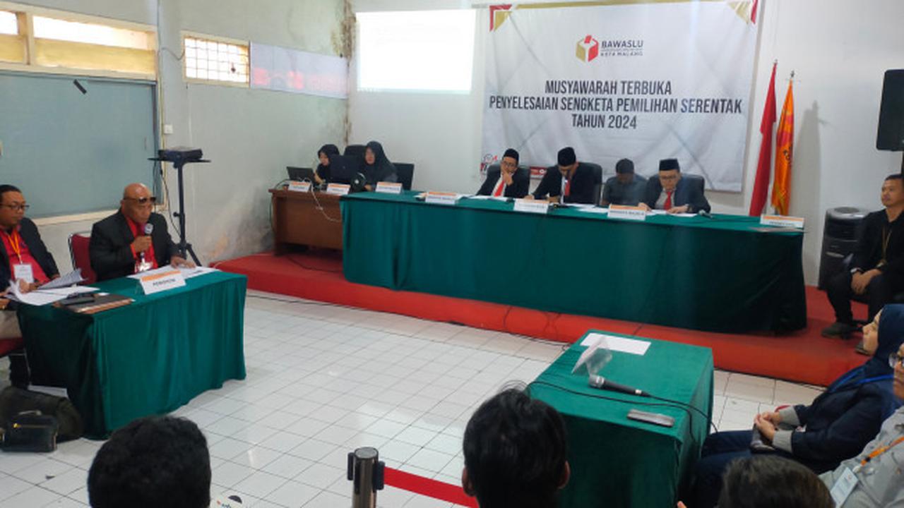Sidang Sengketa Hasil Verifikasi Calon Jalur Perseorangan Pilkada Kota Malang Mulai Digelar