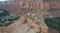 Situs kota Kuno Al-Hijr, kota di atas batu. (YT Kabar Pedia)