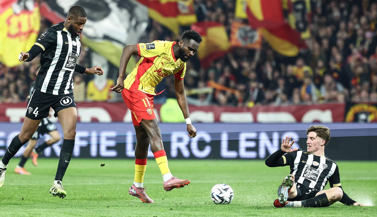 Odsonne Edouard sukses mencetak brace pada laga tersebut pada menit ke-25 dan ke-48. (AFP/Sameer Al-Doumy)